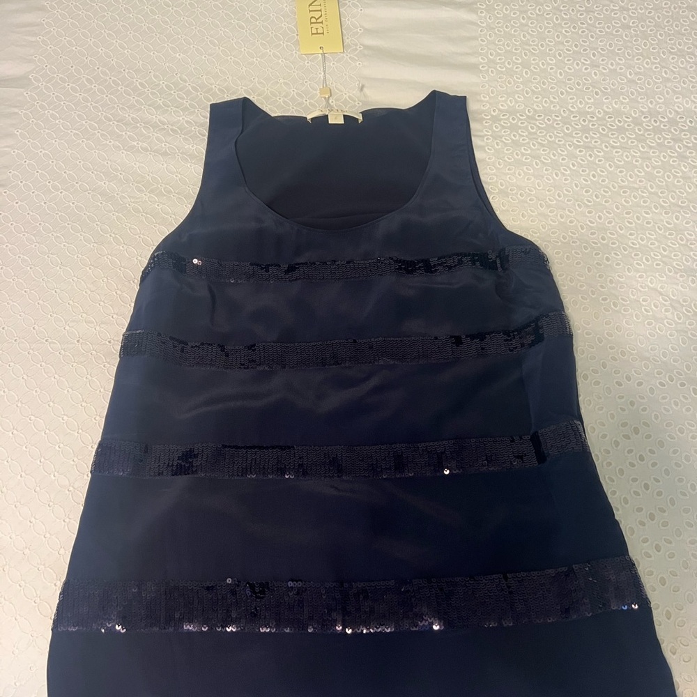 ERIN by Erin Fetherston Midnight Blue Sequin Tank Top